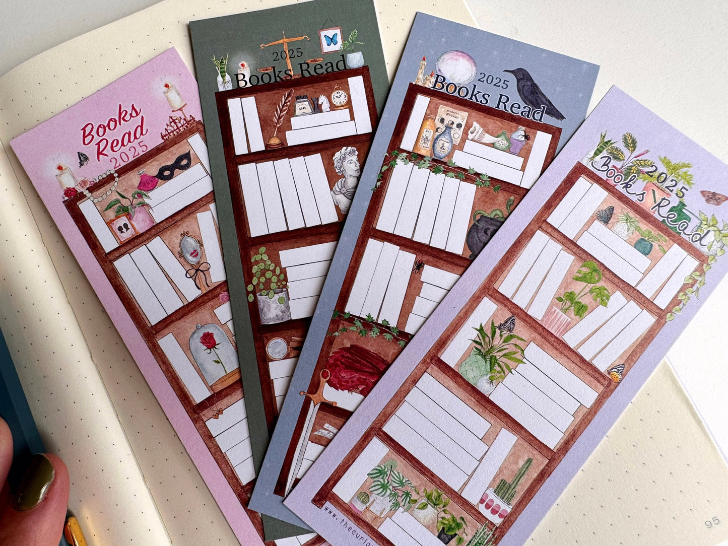 2025 - Romance 50 Book Reading Tracker Bookmark