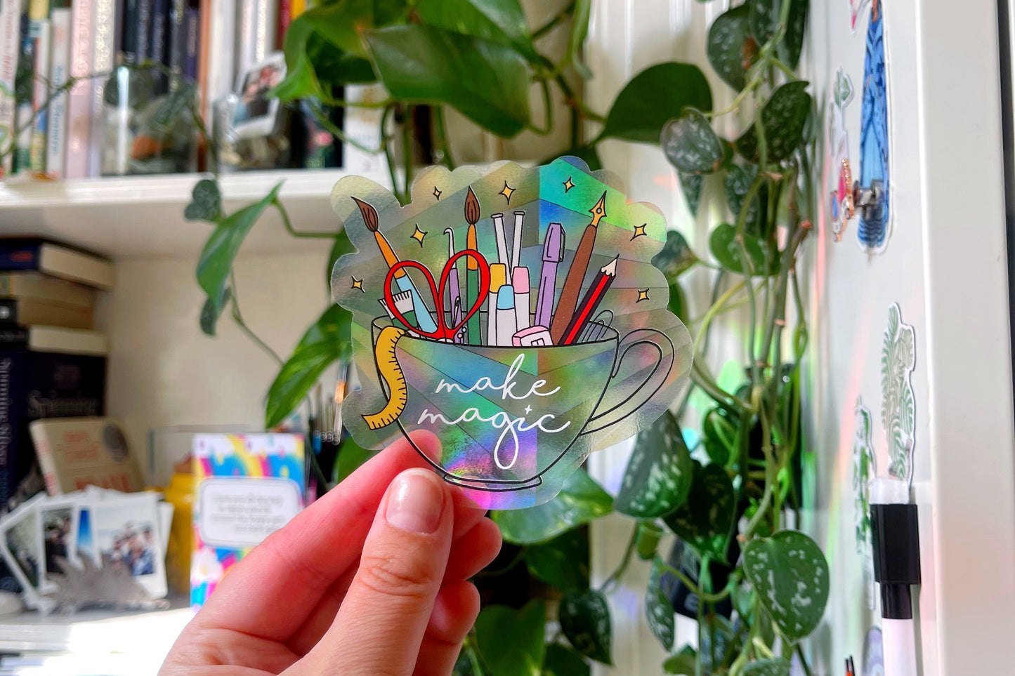 Make Magic Cup Suncatcher Sticker