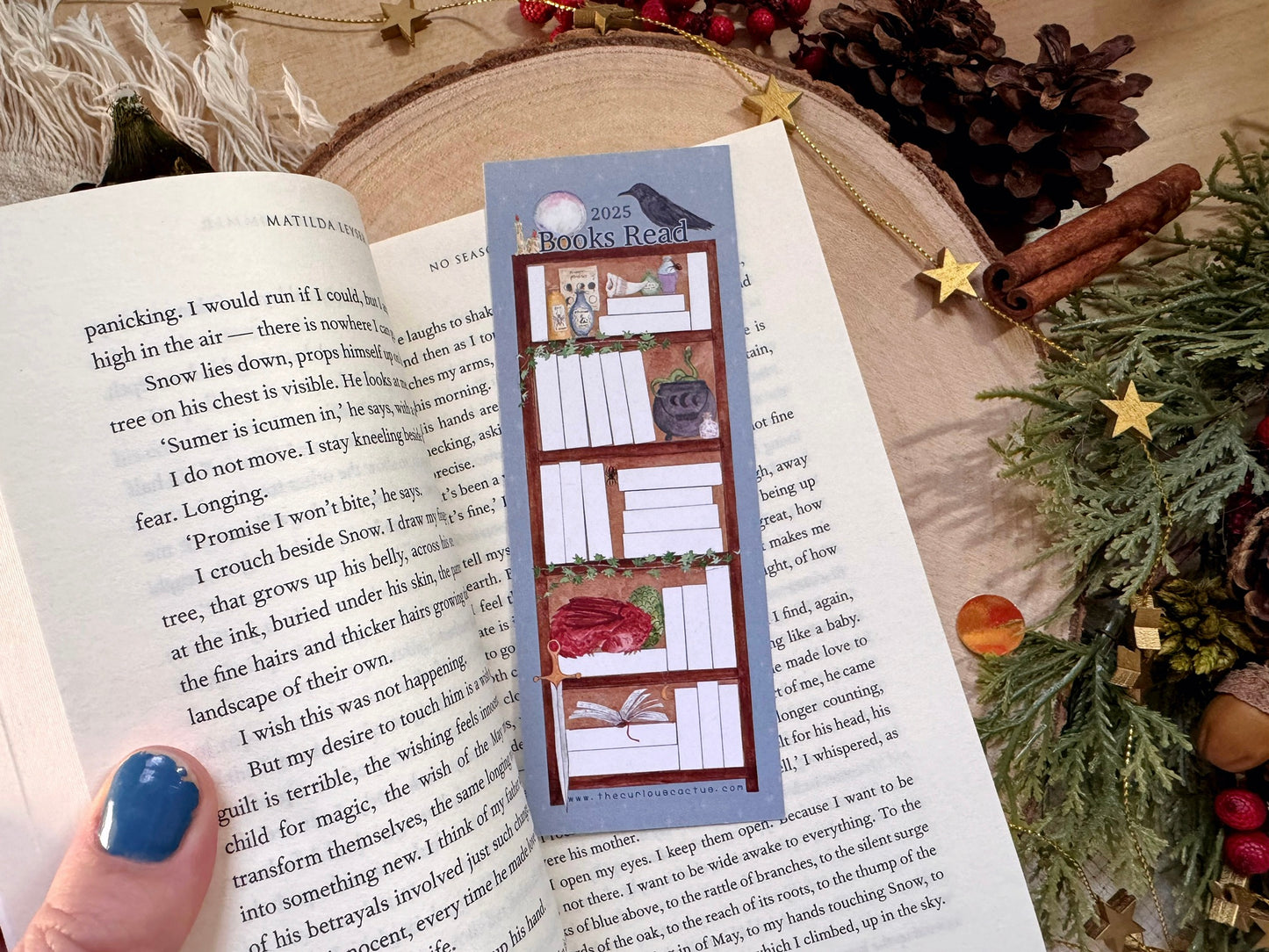 2025 - Fantasy 50 Book Reading Tracker Bookmark