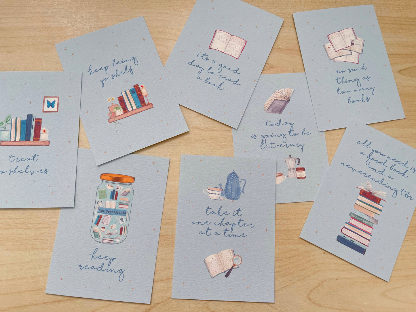 Bookish Affirmation Cards