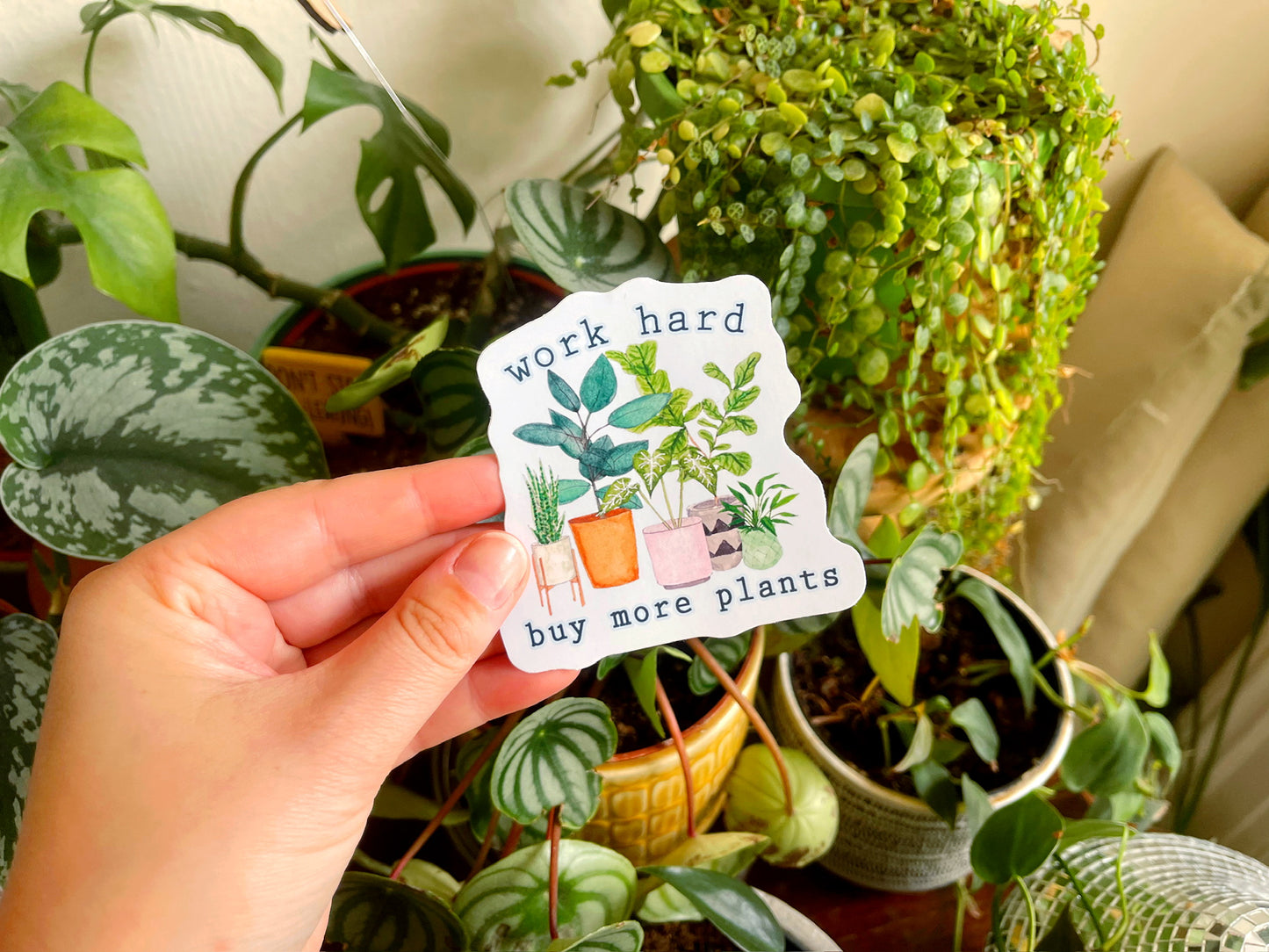 Buy More Plants Sticker