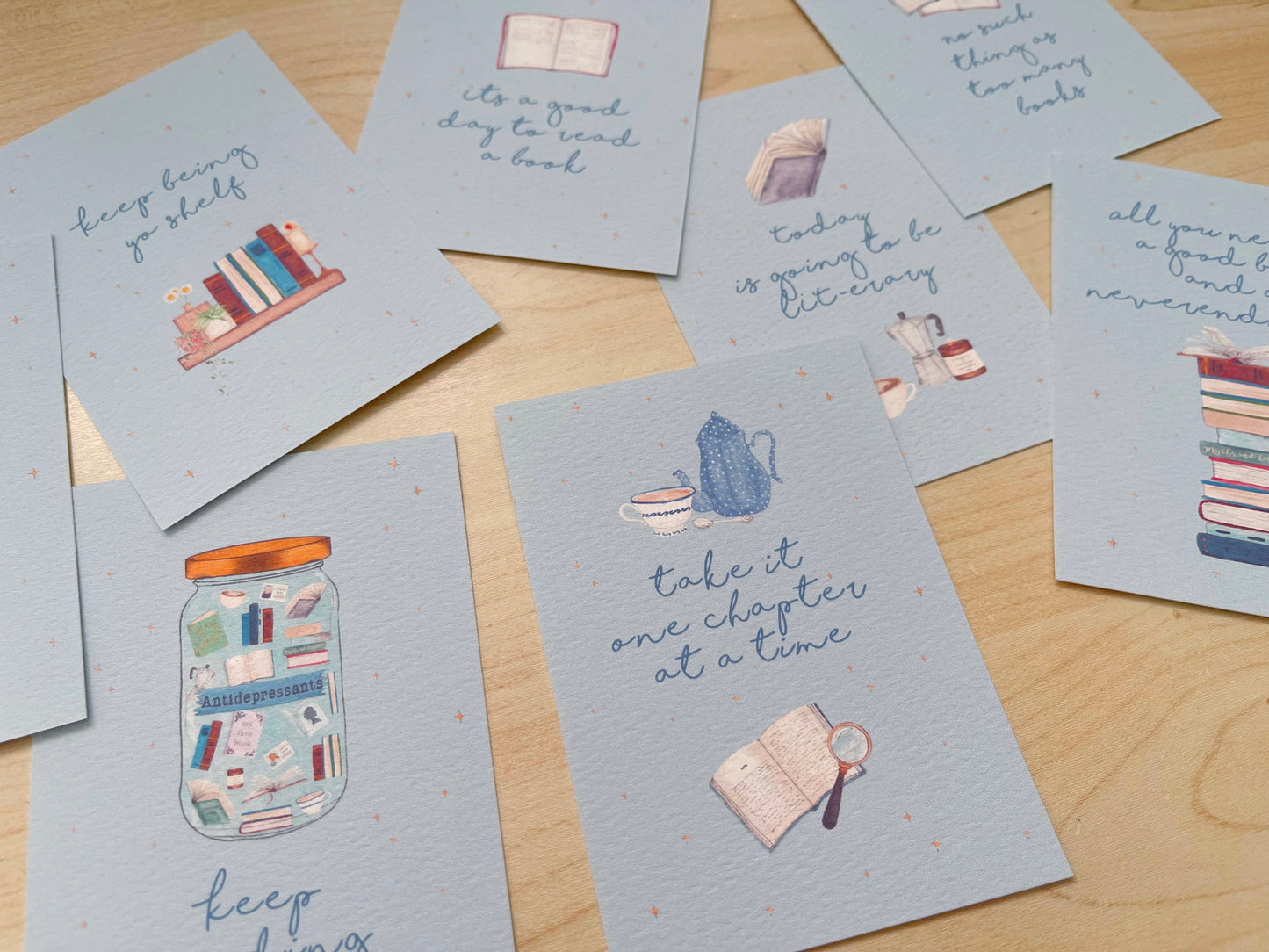 Bookish Affirmation Cards