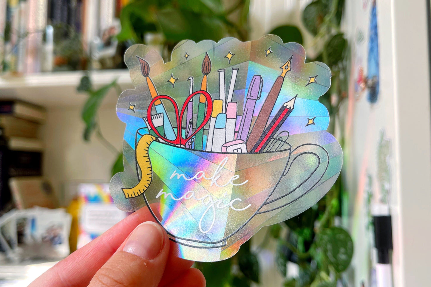 Make Magic Cup Suncatcher Sticker