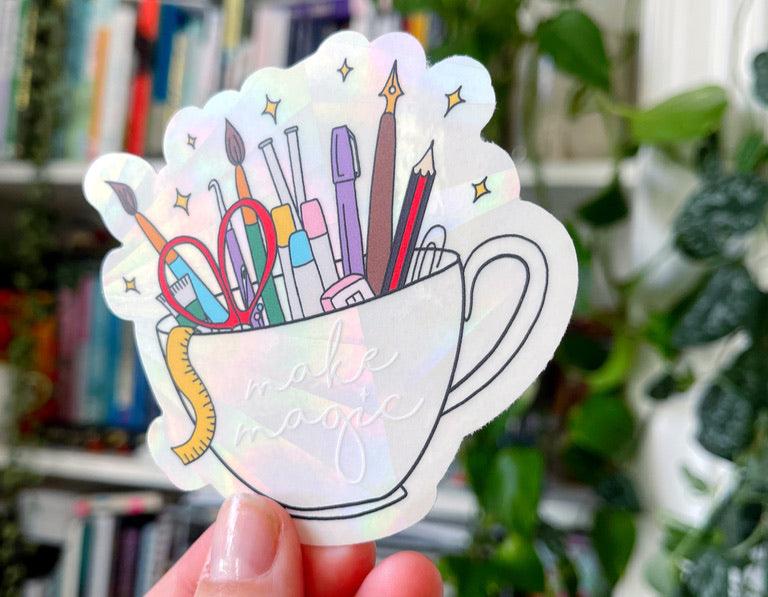 Make Magic Cup Suncatcher Sticker