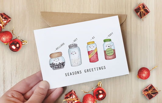 Seasons Greetings Christmas Card