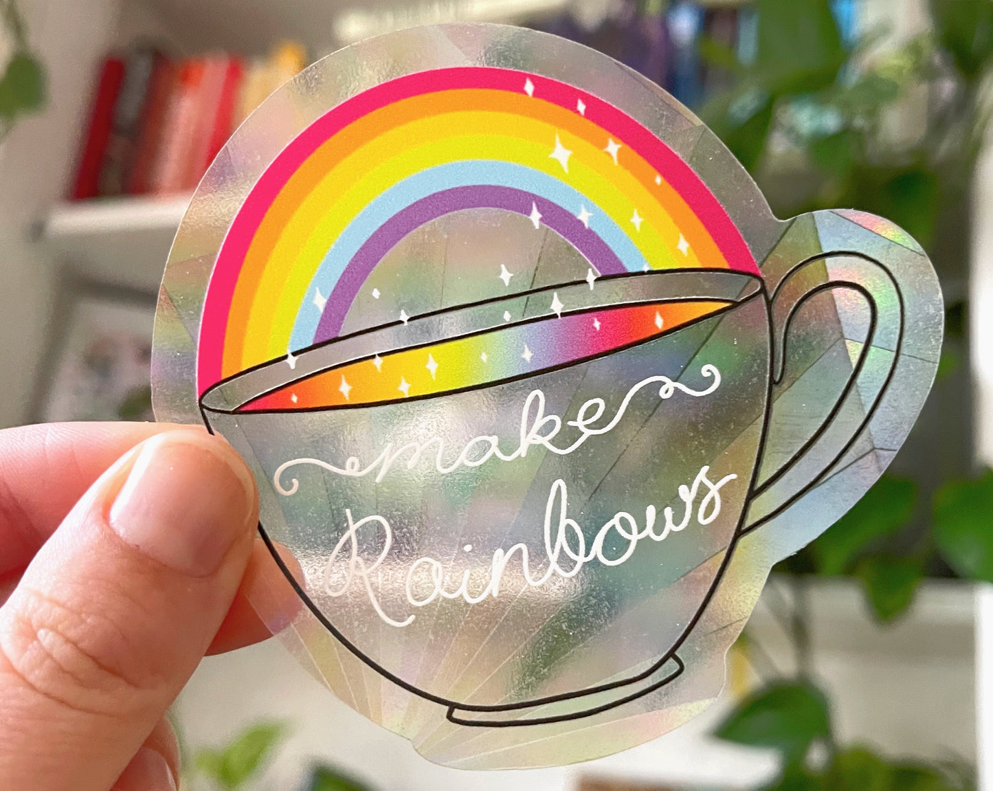Wednesday Rainbow Prism Suncatcher Sticker